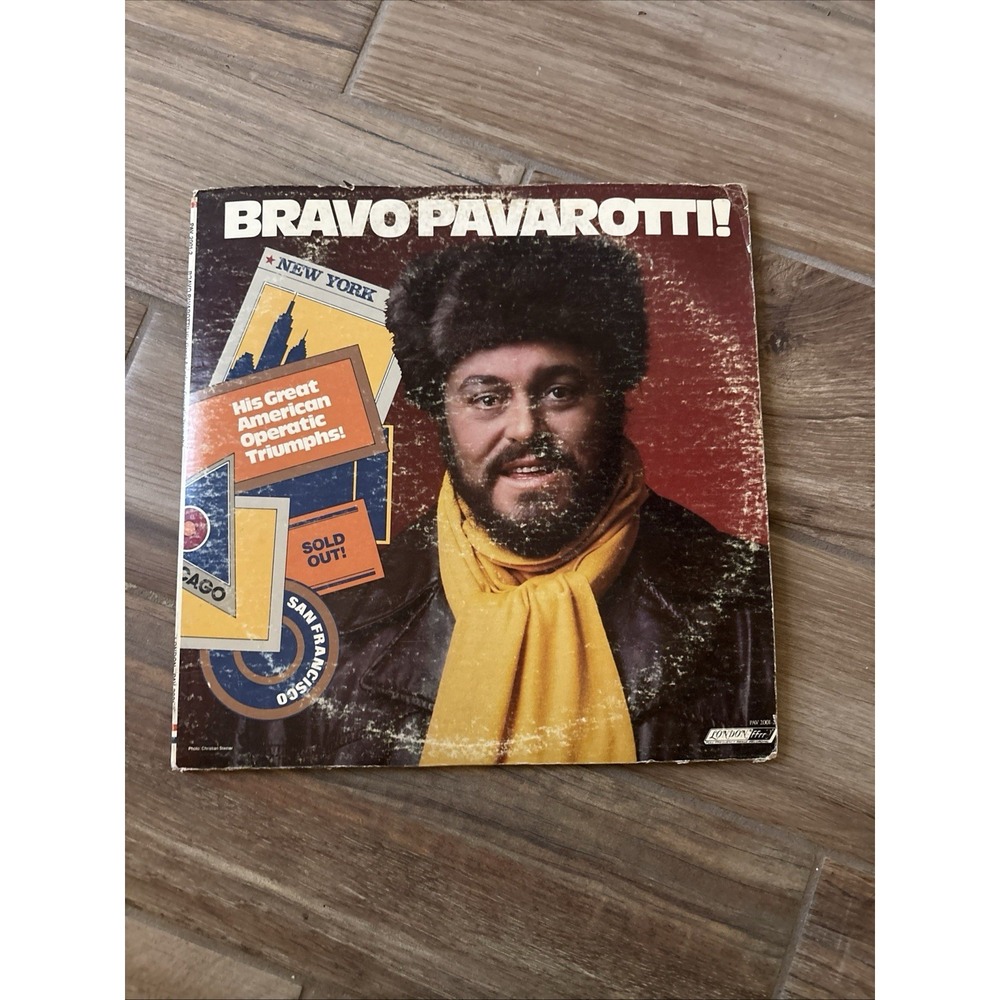 Luciano Pavarotti Bravo Pavarotti LP Vinyl Album Record Classical London PAV2001